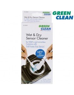 Kit limpieza sensor Green Clean wet + dry 1x4 para Full Frame