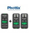 Kit emisor y 2 receptores Phottix Ares II para flash compacto