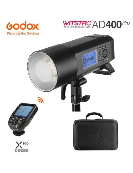 Kit Flash autónomo Godox AD400 Pro y transmisor XPro