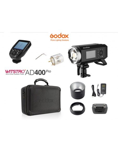 Kit Flash autónomo Godox AD400 Pro y transmisor XPro