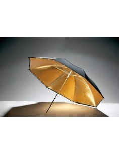 Paraguas dorado-negro 84cm
